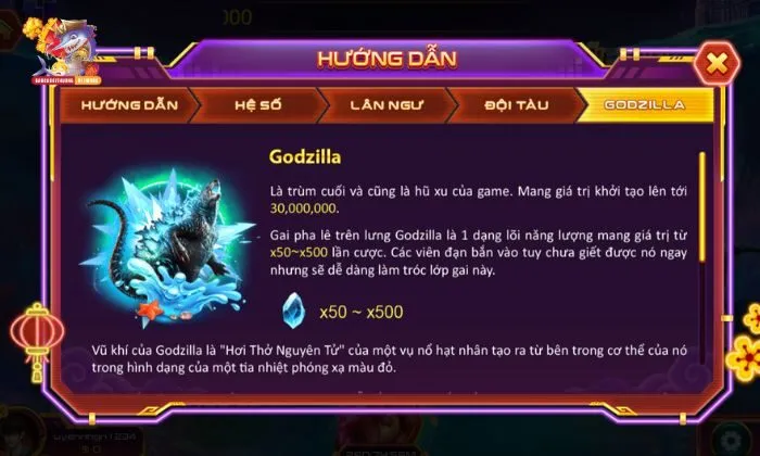 Săn hũ xu Godzilla cực khủng